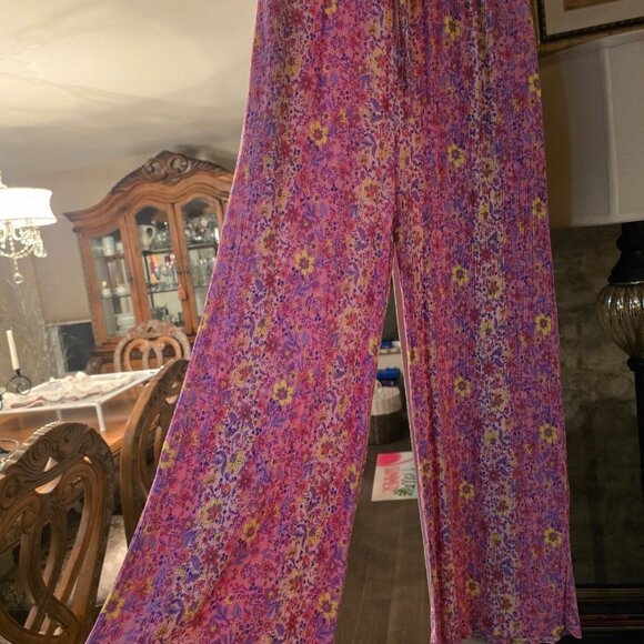 Easel pink flower shirt and pant set - Picture 6 of 8